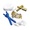 Danco Danco Zero Cut Bolts Toilet Bolts and Caps Brass/Plastic For Universal 9D00010770 - alternate 4